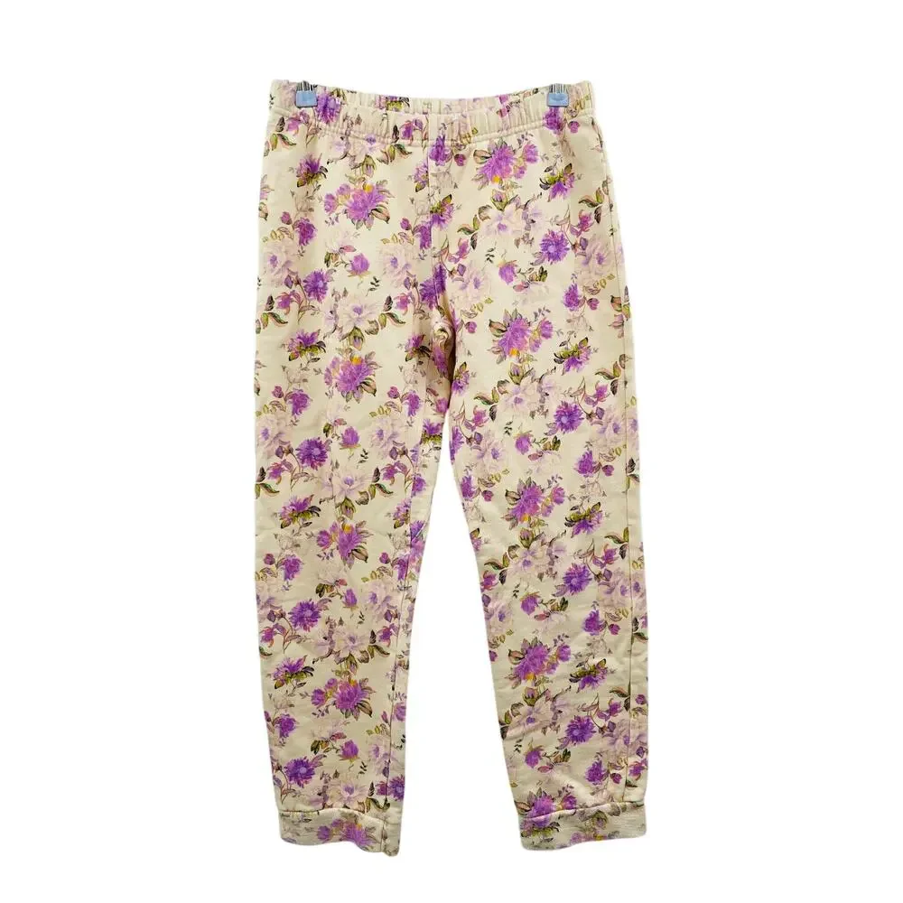 LoveShackFancy 12Y Etty Floral kids joggers